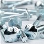 Lot de 20 vis de carrosserie avec collet carré M8 x 50 - Inoxydable - Vis à tête bombée - Vis à tête bombée - Vis à tête bombée 