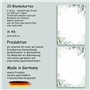 Lot de 20 cartes postales vierges avec motif - À personnaliser - À imprimer soi-même - Cartes d'invitation à faire soi-même - Ve