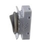 Interrupteur à bascule encastrable pour lampe 2 A 250 V avec anneau et bascule - Convient comme interrupteur de rechange pour lu