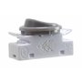 Interrupteur à bascule encastrable pour lampe 2 A 250 V avec anneau et bascule - Convient comme interrupteur de rechange pour lu