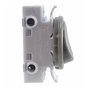 Interrupteur à bascule encastrable pour lampe 2 A 250 V avec anneau et bascule - Convient comme interrupteur de rechange pour lu