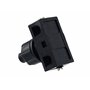 Interrupteur à pression encastrable avec contacts à vis pour lampes et appareils 250 V 2 A Noir