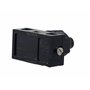 Interrupteur à pression encastrable avec contacts à vis pour lampes et appareils 250 V 2 A Noir