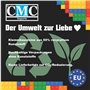 CMC imports 6255 Lot de 20 blocs de construction à clipser, vert clair, compatibles avec 3 grandes feuilles, pour jardin, ville,