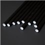 Set de 100 pailles en papier noir I 15 cm de long I 8 mm de diamètre I Set de 100 pailles idéal pour les soirées, fêtes avec lon