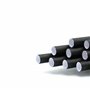 Set de 100 pailles en papier noir I 15 cm de long I 8 mm de diamètre I Set de 100 pailles idéal pour les soirées, fêtes avec lon