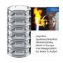 Clearfee Lot de 4 mini cendriers en verre | Cendrier en verre | Passe au lave-vaisselle | Empilables | Transparent, rond | 4 éta