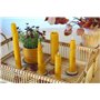 Lot de 18 plaques de cire d'abeille 100 % pure (19,5 x 39,5 cm) 1,4 kg, parois centrales pour les apiculteurs, la fabrication de