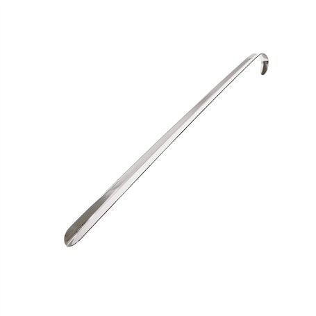 biped chausse-pied long en métal – accessoire premium de 52 cm avec crochet et trou de suspension – design ergonomique