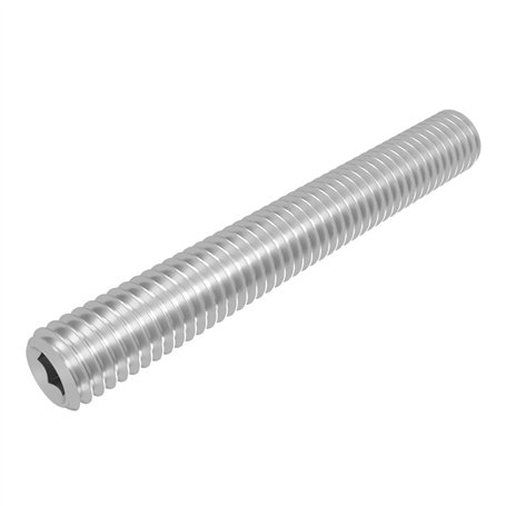 SECCARO Lot de 20 vis sans tête avec bout conique M4 x 30 mm