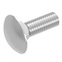 SECCARO Lot de 20 boulons de carrosserie M5 x 16 mm en acier inoxydable V2A VA A2