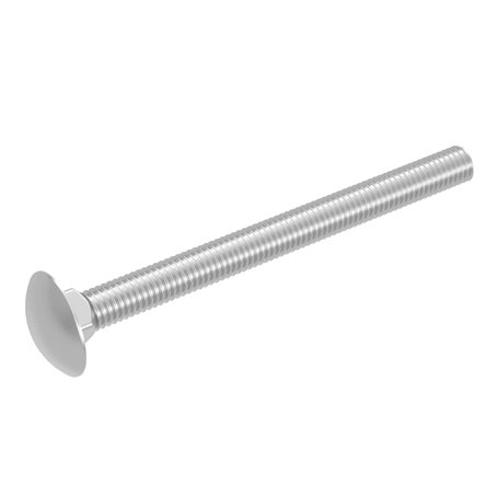 SECCARO Lot de 20 boulons de carrosserie M6 x 70 mm en acier inoxydable V2A VA A2