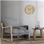 Cander Berlin MNU 2740 D XXL Horloge murale silencieuse en bois moderne 40 cm Placage chêne vintage sans tic-tac Grand salon cui