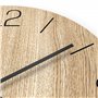 Cander Berlin MNU 2740 D XXL Horloge murale silencieuse en bois moderne 40 cm Placage chêne vintage sans tic-tac Grand salon cui