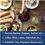 1 thermomètre de cuisine (numérique) - Rapide - Pour aliments et boissons (de -50 °C à +300 °C) - BMUT KT-2 - Thermomètre de cui