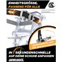 LOEVELOSI SpeedPro Pédales de vélo rétro en aluminium argenté avec sangles en nylon pour vélo de course