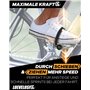 LOEVELOSI SpeedPro Pédales de vélo rétro en aluminium argenté avec sangles en nylon pour vélo de course