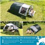 Skandika Tente Tunnel Indal 5 | Tente de Camping pour 5 Personnes, Toit panoramique, avec auvent, Tapis de Sol Cousu, Colonne d'