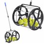 Effekt Manufaktur Rouleau de balle de tennis - Capacité de 50 balles - Barre télescopique réglable en métal - Convient pour tout