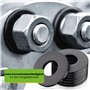 Offgridtec Lot de 50 rondelles en acier inoxydable V2A DIN9021 M10 x 25 mm résistantes à la corrosion pour montage solaire, cons