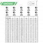 Offgridtec Lot de 50 rondelles en acier inoxydable V2A DIN9021 M10 x 25 mm résistantes à la corrosion pour montage solaire, cons
