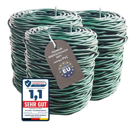 JK Trends Lot de 3 tuteurs de 300 m de qualité supérieure pour plantes Vert foncé Diamètre 3 mm Tuteur pour un maintien parfait