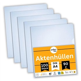 perfect line 100 pochette plastique A4 de classement