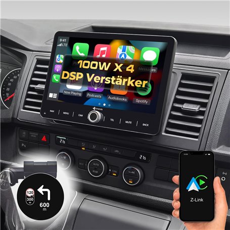 DYNAVIN Android Autoradio GPS Compatible pour VW T5 T6 Caddy Tiguan Sharan Skoda