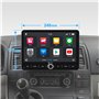 DYNAVIN Android Autoradio GPS Compatible pour VW T5 T6 Caddy Tiguan Sharan Skoda, 10,1 Pouces Radio avec Wireless CarPlay et And
