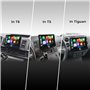 DYNAVIN Android Autoradio GPS Compatible pour VW T5 T6 Caddy Tiguan Sharan Skoda, 10,1 Pouces Radio avec Wireless CarPlay et And