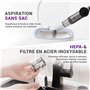 LEBENLANG Aspirateur Voiture Puissant sans Fil 17000PA - INCL. Batterie puissante & Support avec Fonction de Charge I Aspirateur