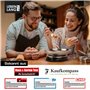 LEBENLANG Balance de cuisine numérique avec bol - Jusqu'à 5 kg - Idéale pour la cuisson - Balance de cuisine numérique - Balance