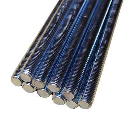 Tiges filetées M14 x 1000 vis sans tête tige en acier galvanisé DIN 975