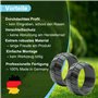 Lot de 2 protections de roue XL compatibles avec Gardena Sileno Life City - Profil de tondeuse robot - Augmentation de la tracti