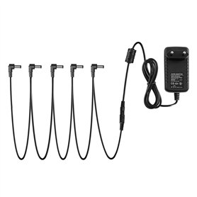 Donner Adaptateur bloc d'alimentation 9 V CA/CC pour pédales avec un câble à 5 voies 1