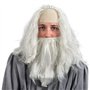 Elbenwald Seigneur des Anneaux Gandalf Costume Perruque avec Barbe - Look Magique de Magicien pour Déguisements