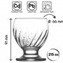 Lot de 6 Coupe de Glace en Verre