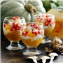 LAV Coupes à Glace en Verre Avec Pied - Lot de 6, 250 ml, 100% Sans Plomb - Dessert Empilables, Bols à Dessert