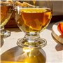 LAV Coupes à Glace en Verre Avec Pied - Lot de 6, 250 ml, 100% Sans Plomb - Dessert Empilables, Bols à Dessert
