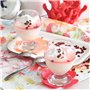 LAV Coupes à Glace en Verre Avec Pied - Lot de 6, 250 ml, 100% Sans Plomb - Dessert Empilables, Bols à Dessert