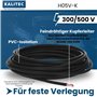 Kalitec Câble de câblage H05V-K 1 mm² noir de 10 m - Flexible - En PVC - Toron 1 mm² - Câblage à fil fin - Câble unique - Câble 