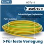 5 mm² - 10 m - Vert/Jaune - Flexible - PVC - Toron Simple - Câblage à Fil Fin - Monofil