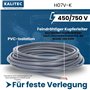 Kalitec Câble de câblage H07V-K 4 mm² gris - 5 m - Flexible - Toron 4 mm² - Câblage à fils fins - Câble unique - Câble monofil p