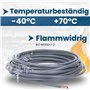 Kalitec Câble de câblage H07V-K 4 mm² gris - 5 m - Flexible - Toron 4 mm² - Câblage à fils fins - Câble unique - Câble monofil p