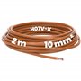 Kalitec Câble de câblage H07V-K 10 mm² marron - 2 m - Flexible - Toron 10 mm² - Câblage à fils fins - Câble unique pour armoire