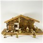 FADEDA Mathias Lot de 11 figurines de crèche peintes à la main 50 cm Accessoires de décoration de table de Noël