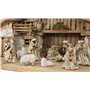 FADEDA Mathias Lot de 11 figurines de crèche peintes à la main 50 cm Accessoires de décoration de table de Noël