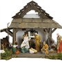 FADEDA Mathias Lot de 11 figurines de crèche peintes à la main 50 cm Accessoires de décoration de table de Noël