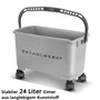STAHLWERK Kit de lavage professionnel pour carrelage - 5 pièces - Avec seau de 24 litres - Planche à laver les carreaux - Planch