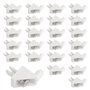Support étagère 101558 compatible avec IKEA PAX KOMPLEMENT Rechange Taquet étagère Fixation Cheville Blanc (24 pièces)